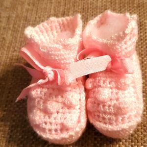 Knitted booties